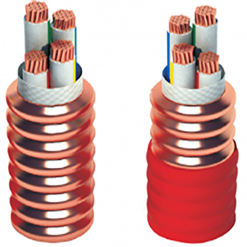 柔性軋紋銅護套礦物絕緣電力電纜